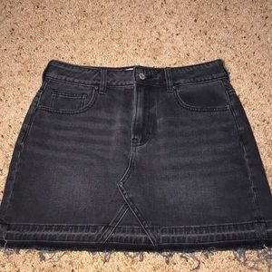 Black Jean Skirt